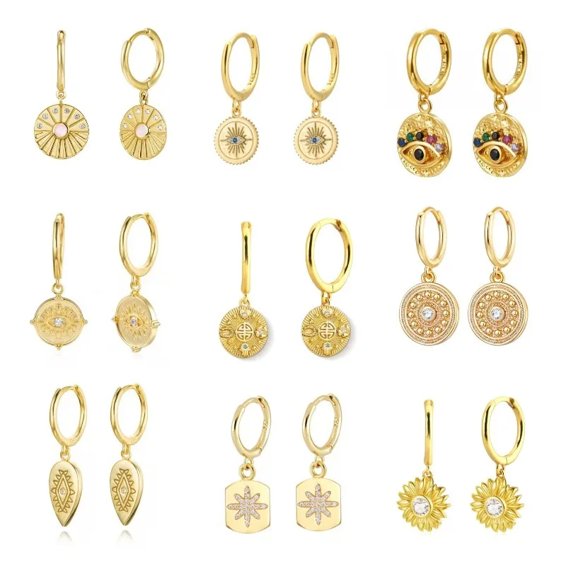 Guardian Series Stars Flowers God Eye Simple Round Multi-hanging Hoop Earrings for Women Drop Ring Jewelry Pendientes Orecchini
Guardian Series Stars Flowers God Eye Simple Round Multi-hanging Hoop Earrings for Women Drop Ring Jewelry Pendientes Orecchini