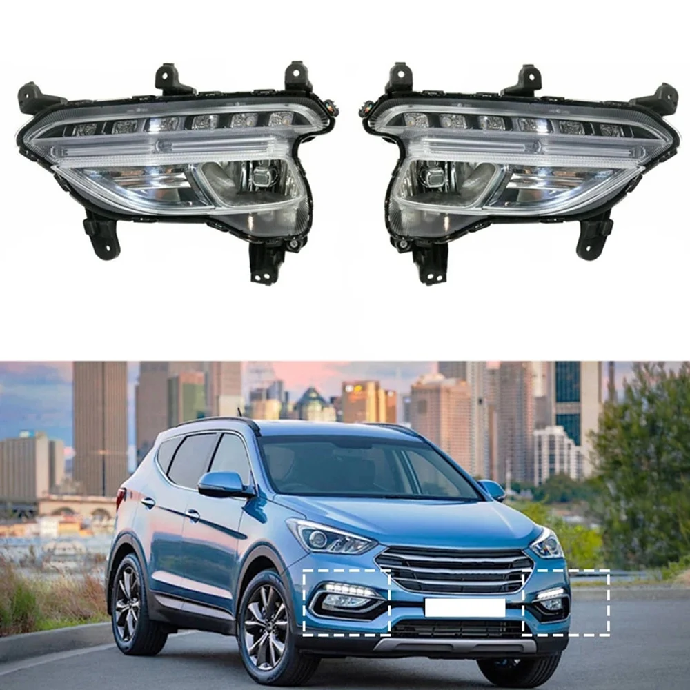 Автомобильный левый дневной свет, противотуманная фара для Hyundai Santa Fe Sport 2016-2018, автомобильная лампа для вождения, дневные ходовые огни, лампа...
Автомобильный левый дневной свет, противотуманная фара для Hyundai Santa Fe Sport 2016-2018, автомобильная лампа для вождения, дневные ходовые огни, лампа...