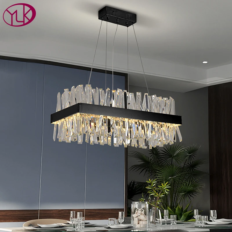 YOULAIKE Modern crystal chandelier for dining room rectangle island hanging cristal lustre design led dimmable light fixture
YOULAIKE Modern crystal chandelier for dining room rectangle island hanging cristal lustre design led dimmable light fixture