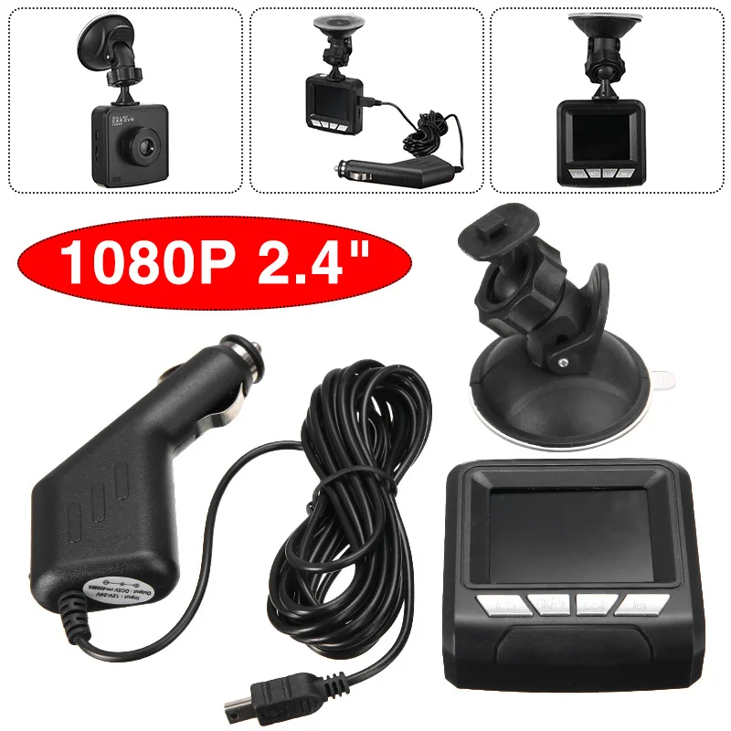 1pc Car DVR Video Camera Dash Recorder 1080P 2.4" Lens Cam Built-in G-sensor Night Vision W/ Microphone For Car Parking Monitor
1pc Car DVR Video Camera Dash Recorder 1080P 2.4" Lens Cam Built-in G-sensor Night Vision W/ Microphone For Car Parking Monitor