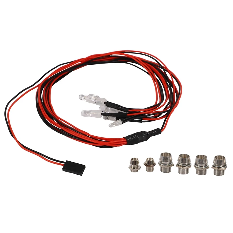6 LED Light Kit 2 White 2 Red 2 Blue for 1/10 1/8 Traxxas HSP SCX10 D90 HPI RC Car
6 LED Light Kit 2 White 2 Red 2 Blue for 1/10 1/8 Traxxas HSP SCX10 D90 HPI RC Car