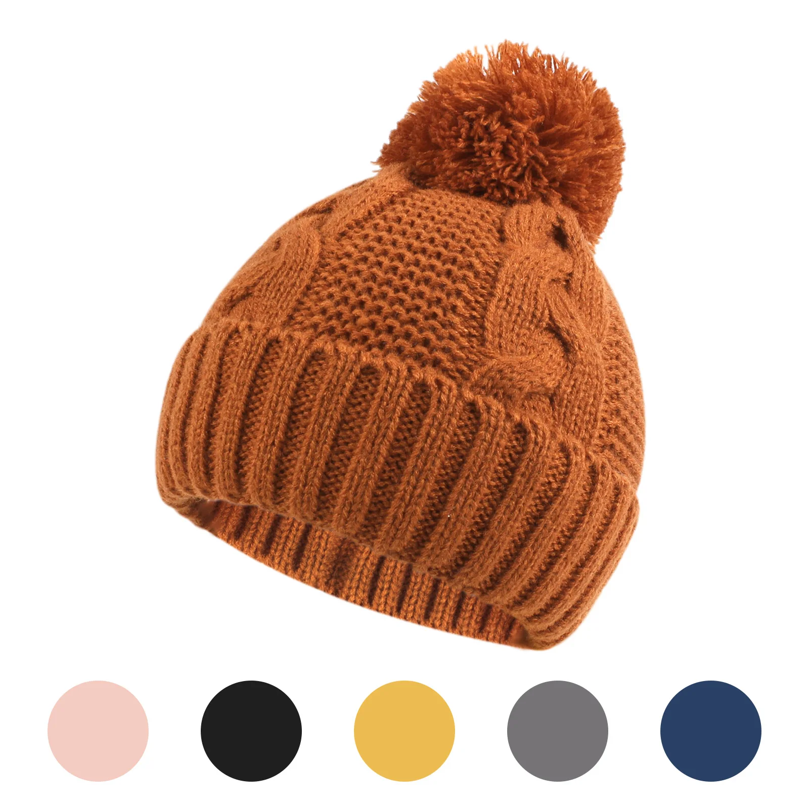 Winter Classique Toddler Hat Twist Baby Boys Pompom Beanie Warm Baby Girls Caps For 0-3 Years
Winter Classique Toddler Hat Twist Baby Boys Pompom Beanie Warm Baby Girls Caps For 0-3 Years