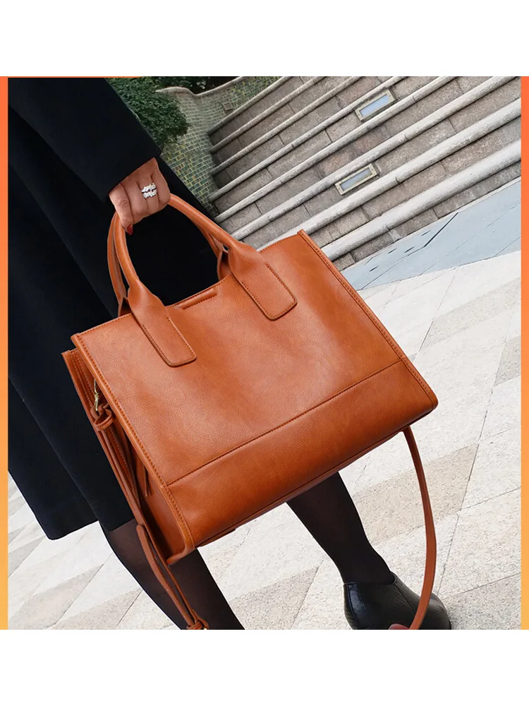 Luxury Soft Leather PU Handbag 2022 New Brown Large Capacity Tote Bag Women's Casual Fashion One Shoulder Messenger Bags
Luxury Soft Leather PU Handbag 2022 New Brown Large Capacity Tote Bag Women's Casual Fashion One Shoulder Messenger Bags