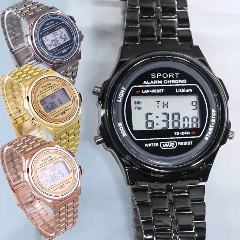 LED Display Vintage F91W Fashion Men's Business Watch Luxury Steel Band Electronic Watches Stainless Steel Harajuku Clock Timer
LED Display Vintage F91W Fashion Men's Business Watch Luxury Steel Band Electronic Watches Stainless Steel Harajuku Clock Timer