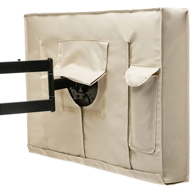 Outdoor TV Cover Beige Weatherproof Universal Protector For LCD, LED, Plasma Television Screens. Built In Bottom Cover And Remot
Outdoor TV Cover Beige Weatherproof Universal Protector For LCD, LED, Plasma Television Screens. Built In Bottom Cover And Remot