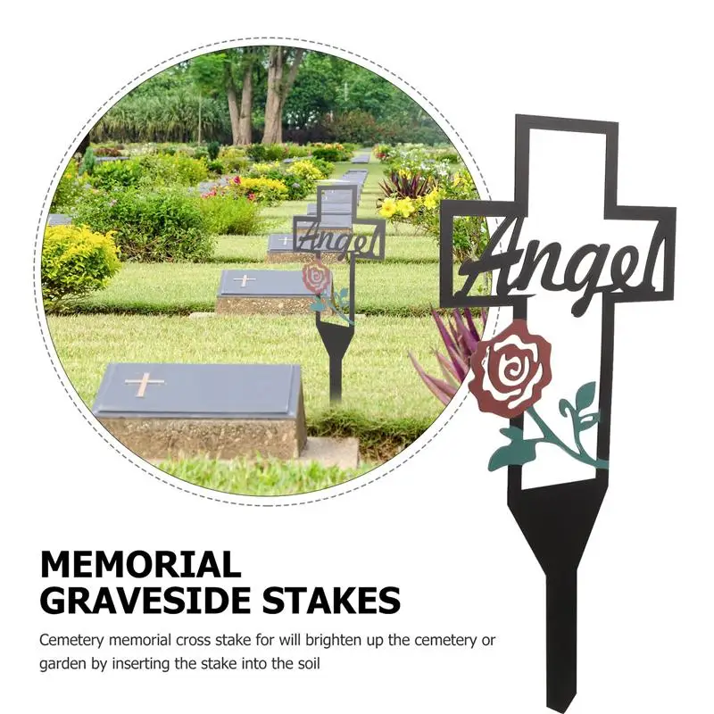 Stake Cross Memorial Cemetery Yard Garden Marker Grave Sign Plaques Decorations Halloween Metal Courtyard Outdoor Stakes Signs
Stake Cross Memorial Cemetery Yard Garden Marker Grave Sign Plaques Decorations Halloween Metal Courtyard Outdoor Stakes Signs