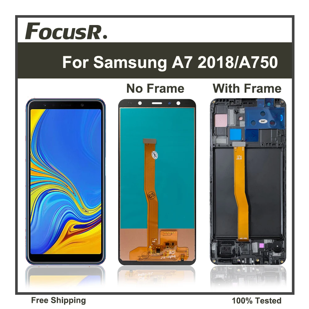 LCD Super Amoled For Samsung Galaxy A7 2018 A750 SM-A750F A750FN Display Touch Screen Digitizer Assembly Replacement
LCD Super Amoled For Samsung Galaxy A7 2018 A750 SM-A750F A750FN Display Touch Screen Digitizer Assembly Replacement