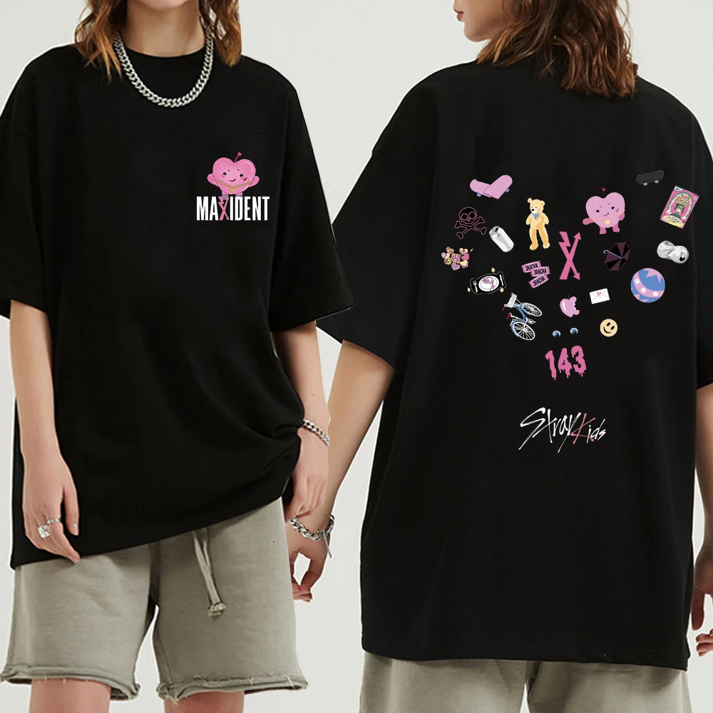 23 Stray Kids Maxident Album T-Shirt Women Men Summer Casual Kpop Short Sleeve T-Shirt Christmas Gifts camiseta españa 2022
23 Stray Kids Maxident Album T-Shirt Women Men Summer Casual Kpop Short Sleeve T-Shirt Christmas Gifts camiseta españa 2022
