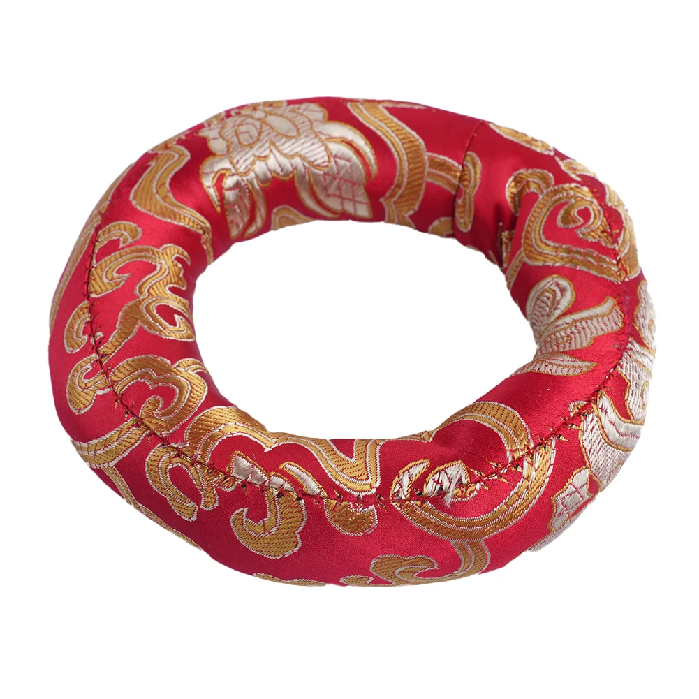 Bowl Cushion Traditional For Tibetan Singing Bowl Cushion Pillow Hand Embroidered with Auspicious Cloud Design
Bowl Cushion Traditional For Tibetan Singing Bowl Cushion Pillow Hand Embroidered with Auspicious Cloud Design