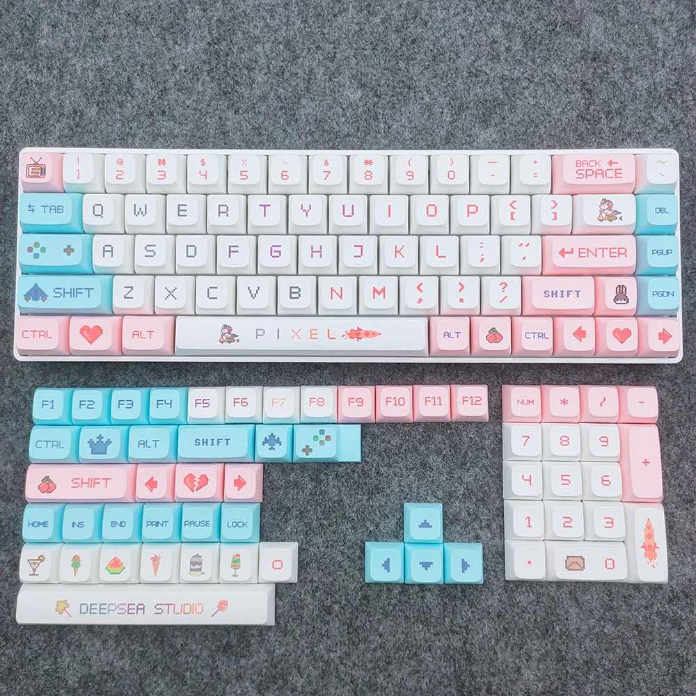 Колпачки для механической клавиатуры XDA с 125 клавишами Pixel Wars, милые Мультяшные колпачки для клавиш с сублимационной печатью PBT XDA, колпачки для клавиш с профилем GK61
Колпачки для механической клавиатуры XDA с 125 клавишами Pixel Wars, милые Мультяшные колпачки для клавиш с сублимационной печатью PBT XDA, колпачки для клавиш с профилем GK61