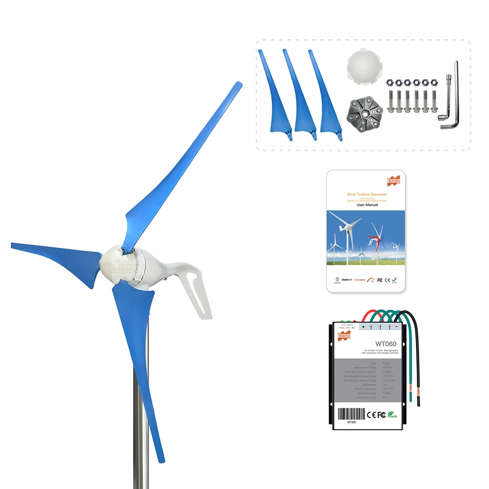 Small Wind Turbine Generator 600watt Voltage 12V 24V Free with Wind MPPT Controller Household High Efficiency Wind Generator
Small Wind Turbine Generator 600watt Voltage 12V 24V Free with Wind MPPT Controller Household High Efficiency Wind Generator