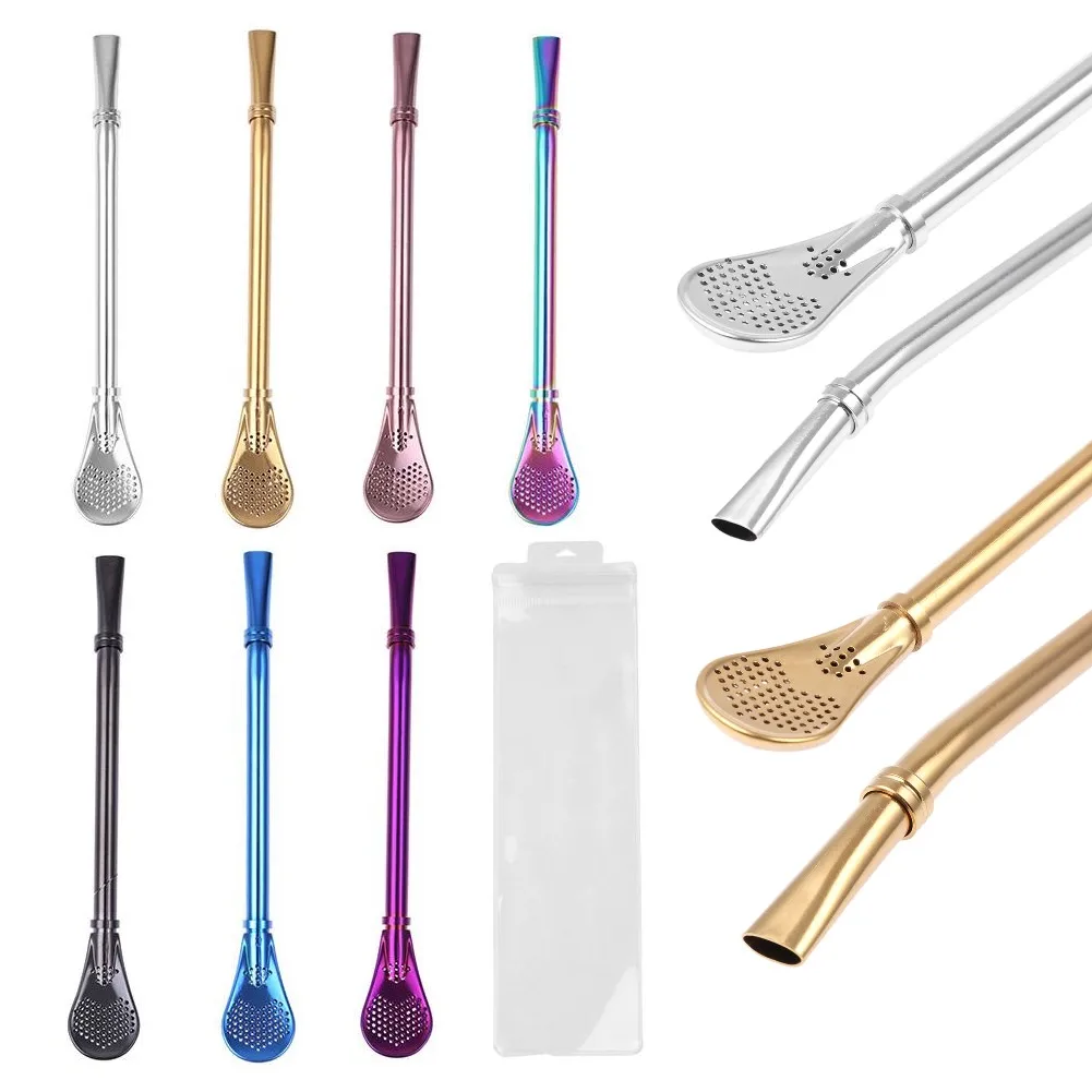 Spoon Tea Filter Yerba Mate Tea Straws Stainless Steel Drinking Straw Bombilla Gourd Reusable Tea Tools Washable Bar Accessories 
Spoon Tea Filter Yerba Mate Tea Straws Stainless Steel Drinking Straw Bombilla Gourd Reusable Tea Tools Washable Bar Accessories