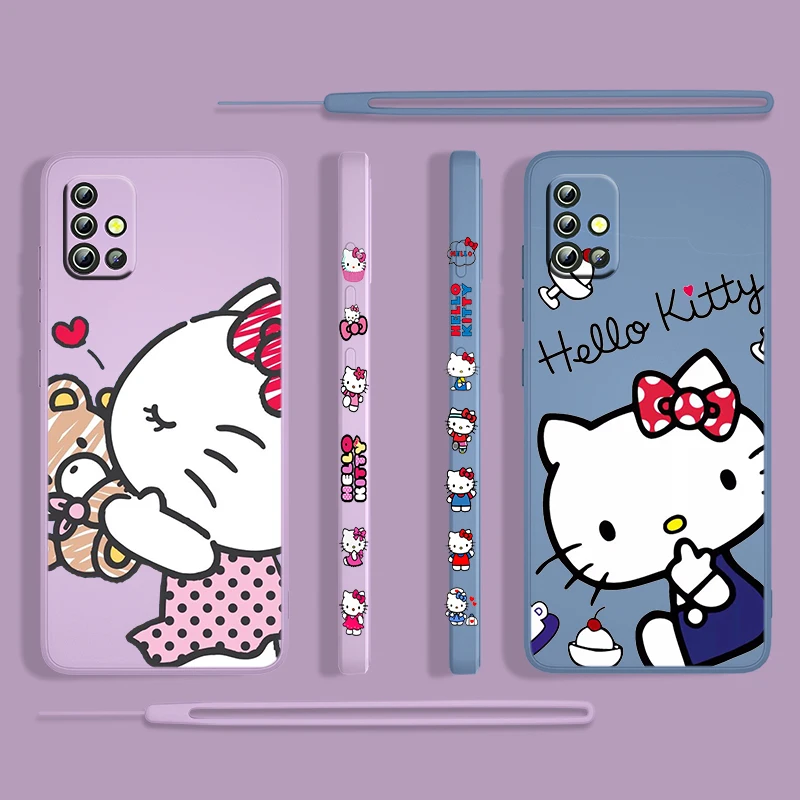 Anime Hello Kitty For Samsung Galaxy A73 A53 A33 A52 A32 A22 A71 A51 A21S A03S A50 4G 5G Liquid Left Rope Phone Case Capa Cover
Anime Hello Kitty For Samsung Galaxy A73 A53 A33 A52 A32 A22 A71 A51 A21S A03S A50 4G 5G Liquid Left Rope Phone Case Capa Cover