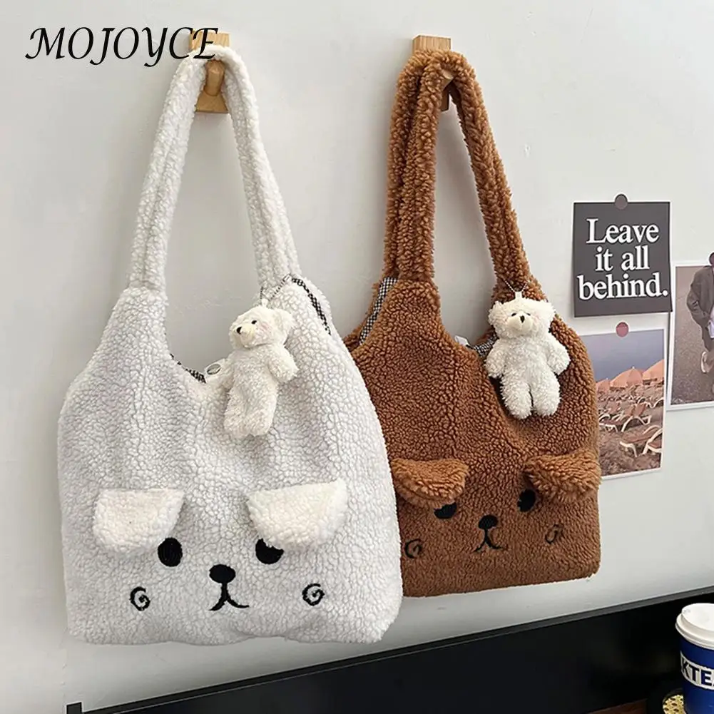 Women Bear Pattern Shoulder Bags Casual Plush Vintage Handbag Winter All Match Underarm Bags for Shopping Supplies 
Women Bear Pattern Shoulder Bags Casual Plush Vintage Handbag Winter All Match Underarm Bags for Shopping Supplies