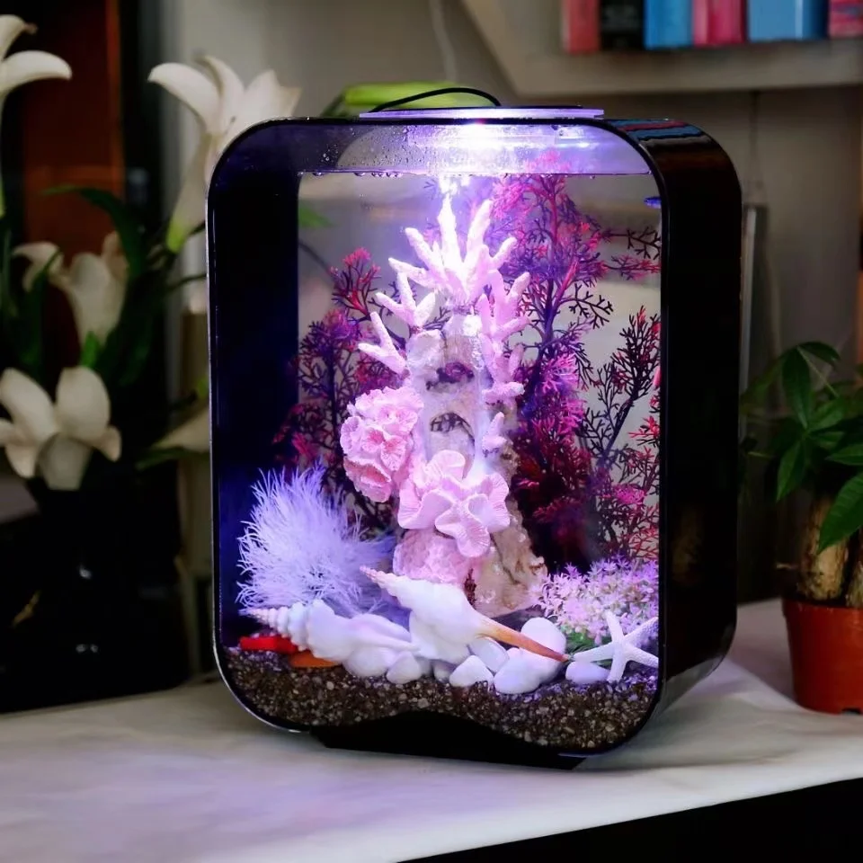 Water free small fish tank living room desktop household aquarium ecological landscaping ornamental goldfish tank ecological box
Water free small fish tank living room desktop household aquarium ecological landscaping ornamental goldfish tank ecological box