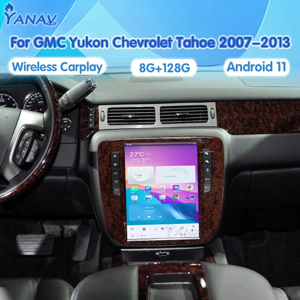 Автомагнитола для GMC Yukon Chevrolet Tahoe Silverado Suburban 2007-2013 Android 11,0, мультимедийный плеер для Carplay, стерео, головное устройство DSP
Автомагнитола для GMC Yukon Chevrolet Tahoe Silverado Suburban 2007-2013 Android 11,0, мультимедийный плеер для Carplay, стерео, головное устройство DSP