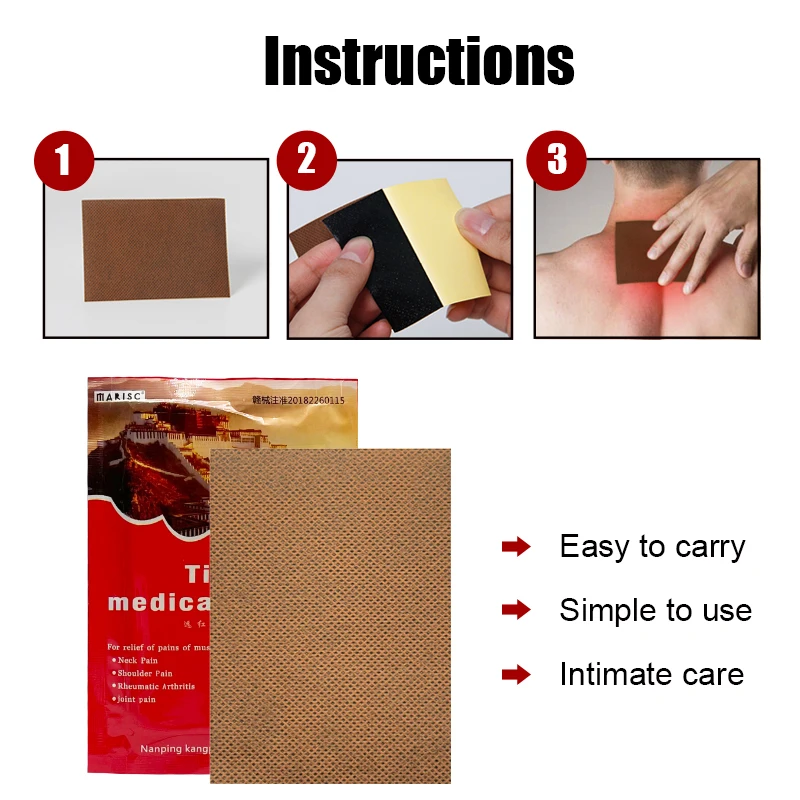 8pcs Pain Patch Arthritis Rheumatism Natural Body Dressing Muscle Neuralgia Fatigue Relief Soreness Stickers Analgesic Plaster
8pcs Pain Patch Arthritis Rheumatism Natural Body Dressing Muscle Neuralgia Fatigue Relief Soreness Stickers Analgesic Plaster