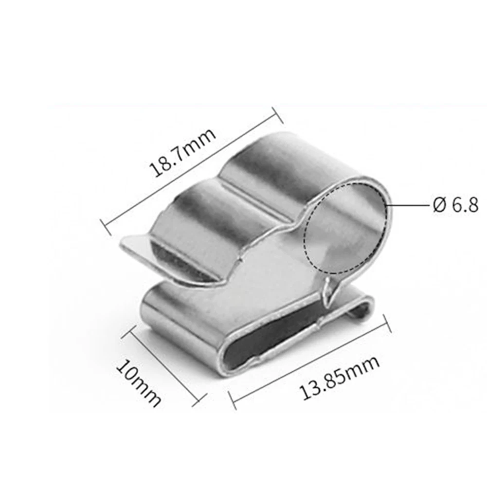 High Quality Silver Brand New Solar PV Cable Clip Clamp Stainless Steel Wire Clamp 20/50pcs 2x6mm Cable Organizer
High Quality Silver Brand New Solar PV Cable Clip Clamp Stainless Steel Wire Clamp 20/50pcs 2x6mm Cable Organizer
