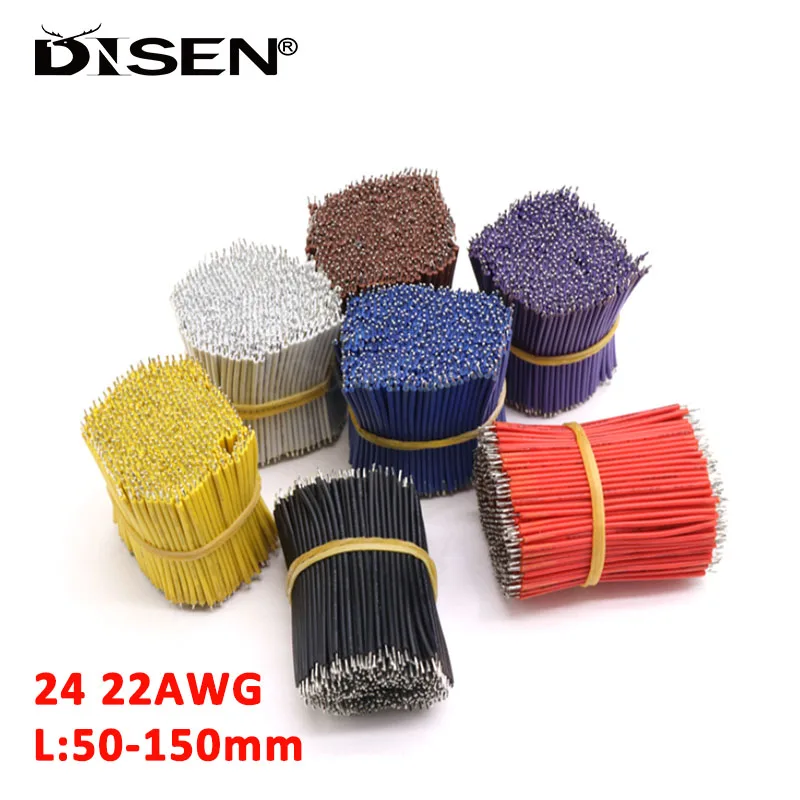 

20/30PCS 24/22AWG Tin-Plated Breadboard PCB Solder Cable Fly Jumper Wire Tin Conductor Wires 1007-24AWG Connector Wire L50-150mm