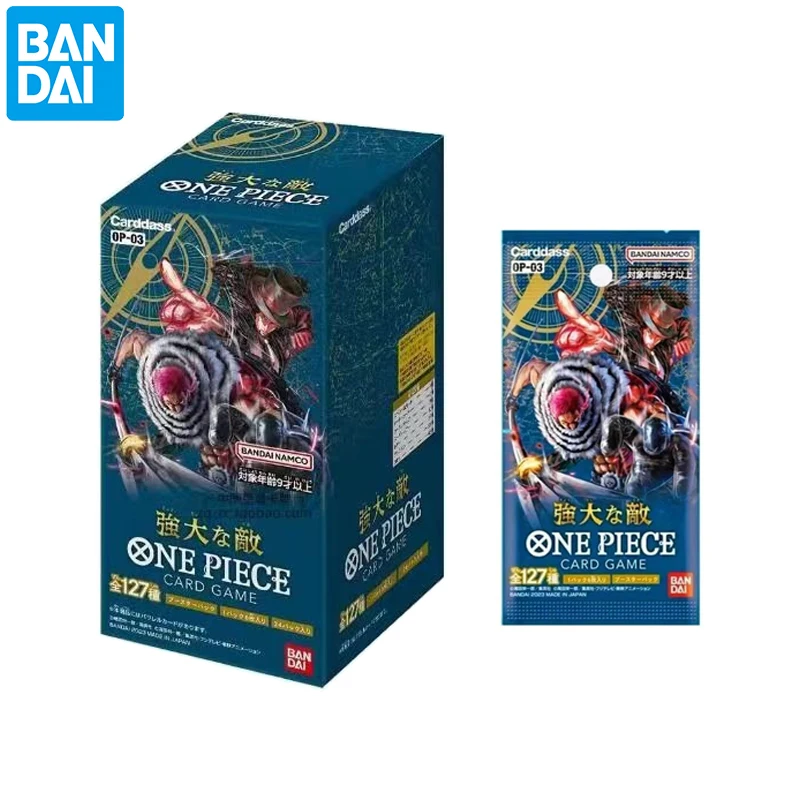 Bandai Genuine One Piece Cards Japan Version OP03 Formidable Enemy Collection Cards Anime Card Game Original Box Kids Toys
Bandai Genuine One Piece Cards Japan Version OP03 Formidable Enemy Collection Cards Anime Card Game Original Box Kids Toys