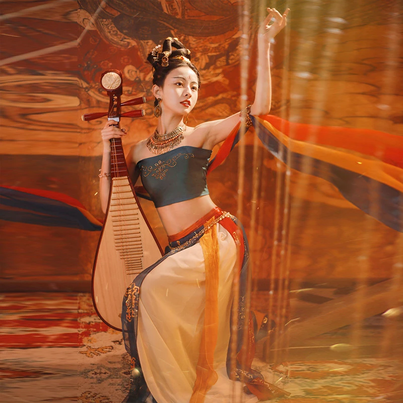 Hanfu Dunhuang Kostum Cosplay Wanita, Kostum Tradisional Tiongkok, Hanfu, Dansa Klasik, Kostum Putri Tang
Hanfu Dunhuang Kostum Cosplay Wanita, Kostum Tradisional Tiongkok, Hanfu, Dansa Klasik, Kostum Putri Tang