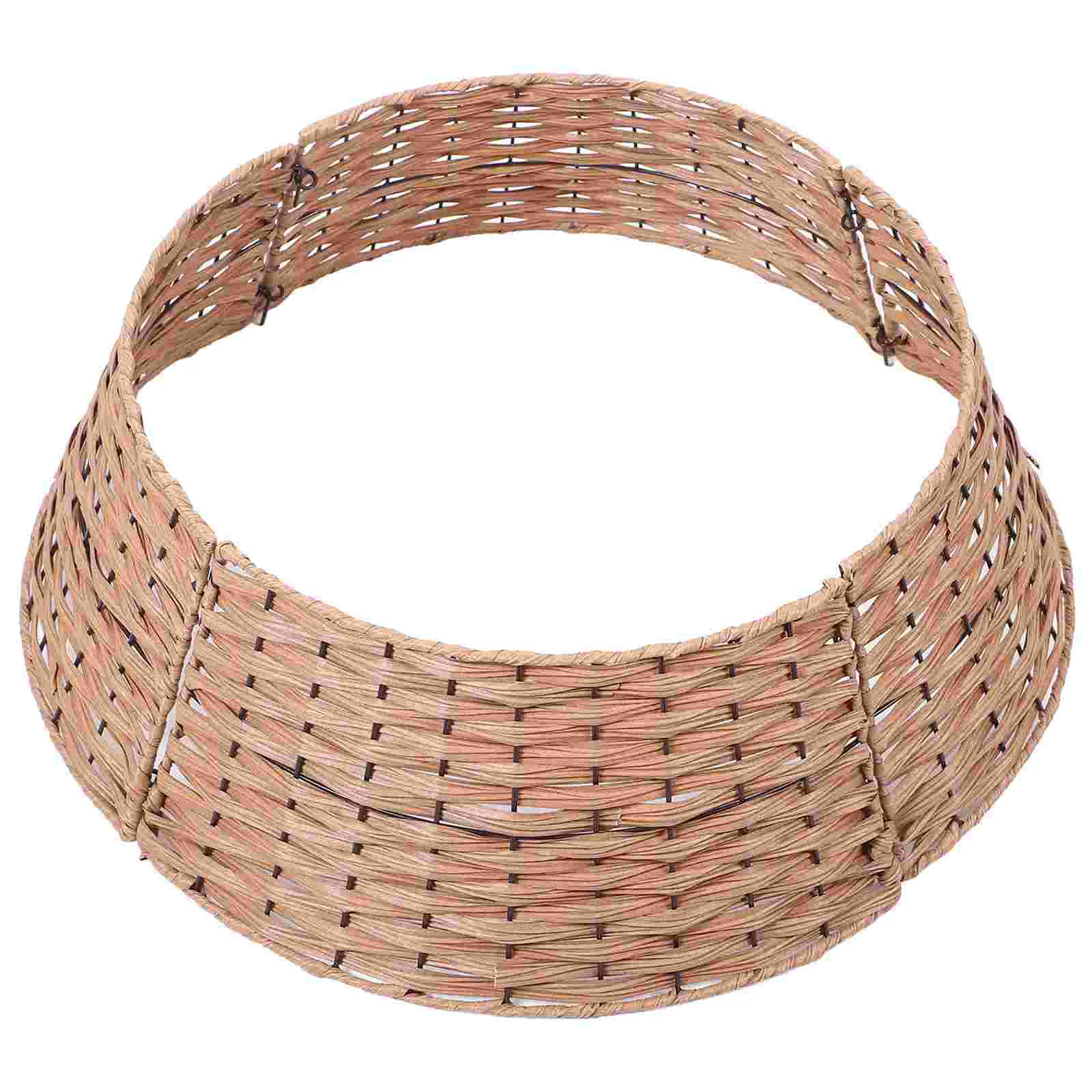 Christmas Tree Collar Artificial Rattan Stand Xmas Tree Skirt Wicker Base Basket Cover Ring Holiday Party Decor
Christmas Tree Collar Artificial Rattan Stand Xmas Tree Skirt Wicker Base Basket Cover Ring Holiday Party Decor