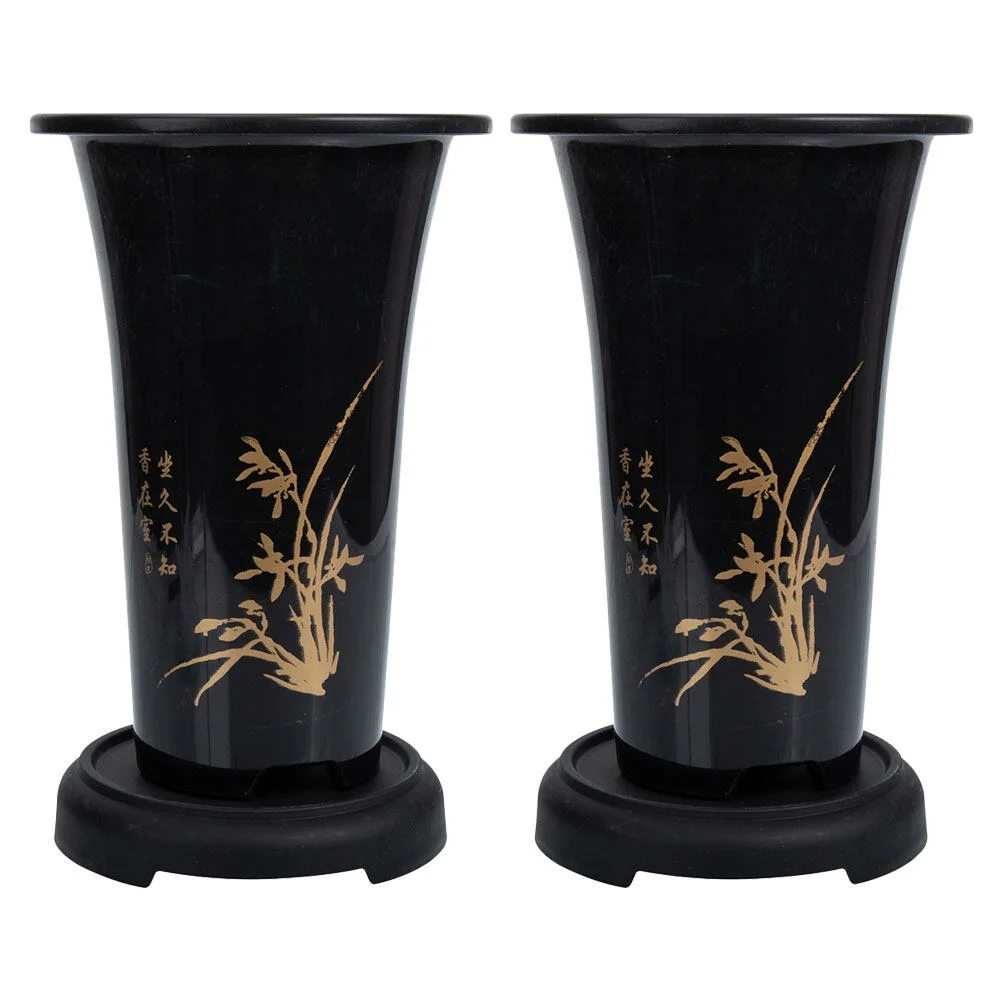 2 Sets Bonsai Pot Containers Household Flowerpots Indoor Planting Plastic Rounded Decorative Holder Nursery
2 Sets Bonsai Pot Containers Household Flowerpots Indoor Planting Plastic Rounded Decorative Holder Nursery