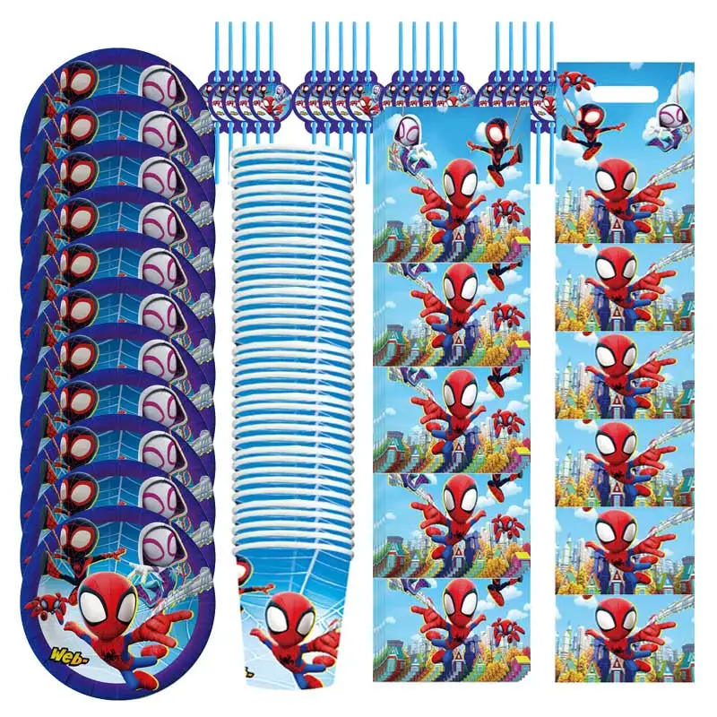 Spidey And His Amazing Friends Party Supplies Disposable Tableware Set Happy Birthday Balloon Background For Kids Decoration
Spidey And His Amazing Friends Party Supplies Disposable Tableware Set Happy Birthday Balloon Background For Kids Decoration