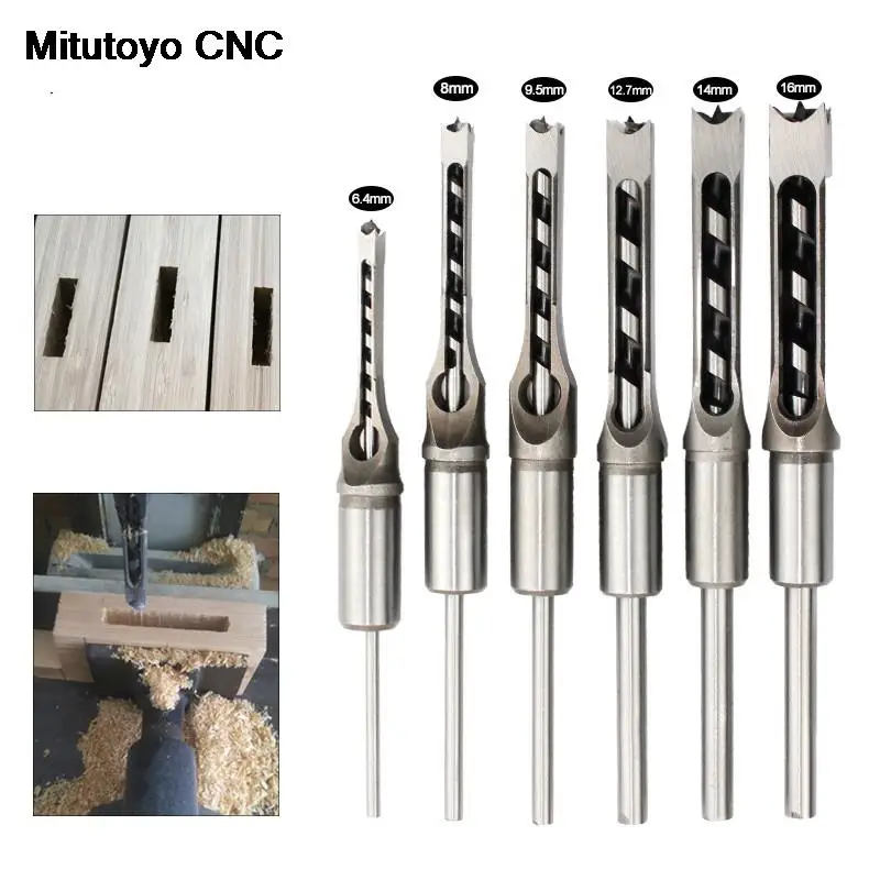 1Pcs HSS Twist Drill Bits Square Auger Mortising Chisel Drill Set Square Hole Woodworking Drill Tools Kit Set Extended Saw
1Pcs HSS Twist Drill Bits Square Auger Mortising Chisel Drill Set Square Hole Woodworking Drill Tools Kit Set Extended Saw