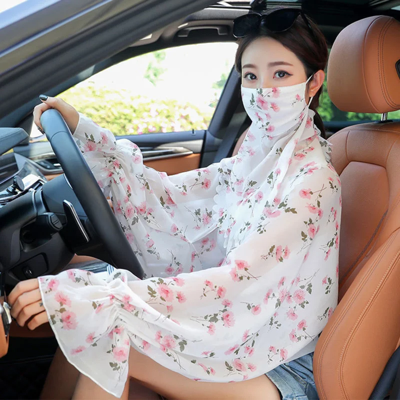 Sunscreen Shawl Women Summer Driving Ultraviolet Protection Sun Shade Scarf Female Breathable Arm Sleeves Mask Neck-proof 2pcs
Sunscreen Shawl Women Summer Driving Ultraviolet Protection Sun Shade Scarf Female Breathable Arm Sleeves Mask Neck-proof 2pcs