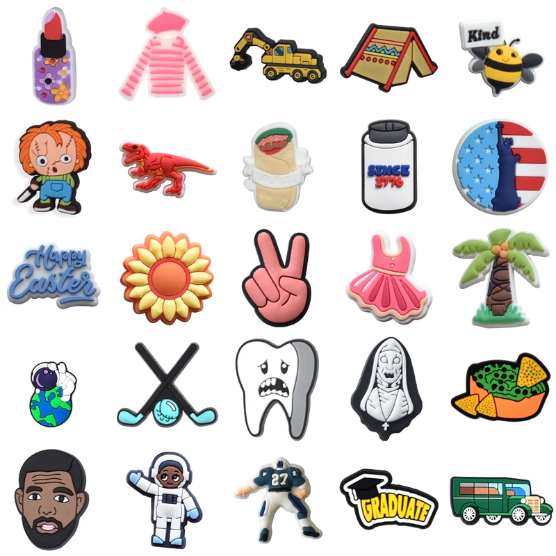 Men Gifts Kids Boy Wholesale Bulk Shoe Charms Para Pins Shoes Accessories Girl Decorations for Crocs Set Jeans Women Charm Packs
Men Gifts Kids Boy Wholesale Bulk Shoe Charms Para Pins Shoes Accessories Girl Decorations for Crocs Set Jeans Women Charm Packs