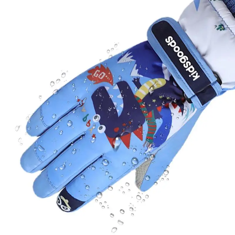 

Kids Ski Gloves Soft Kids Ski Gloves Waterproof Insulated Thickening Winter Snow Gloves Cold Weather Warm Ski Gloves For Girls