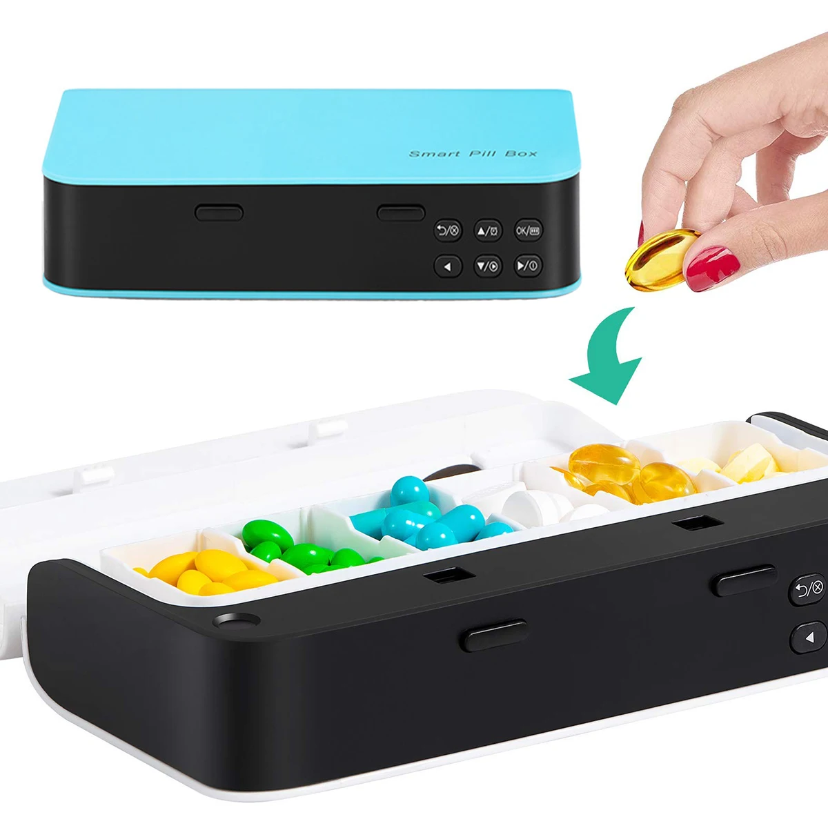 Smart Pill Dispenser Medicine Pill Box Organizer For 7 Days Storage Organizer Container For Pills Pastillero Seminal Pilulier
Smart Pill Dispenser Medicine Pill Box Organizer For 7 Days Storage Organizer Container For Pills Pastillero Seminal Pilulier