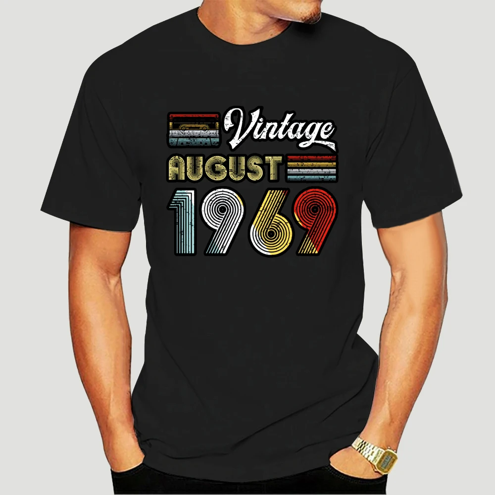 Vintage August 1969 50th Birthday Retro 80s Style T Shirt Novelty Style Authentic Personalized Cotton Round Neck Shirt 3972X
Vintage August 1969 50th Birthday Retro 80s Style T Shirt Novelty Style Authentic Personalized Cotton Round Neck Shirt 3972X