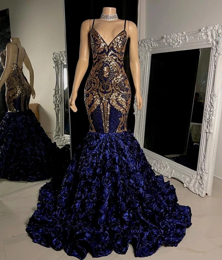 Blue Spaghetti Straps Long Black Girls Prom Dresses Mermaid Style Lace Floral Prom Gowns Party
Blue Spaghetti Straps Long Black Girls Prom Dresses Mermaid Style Lace Floral Prom Gowns Party