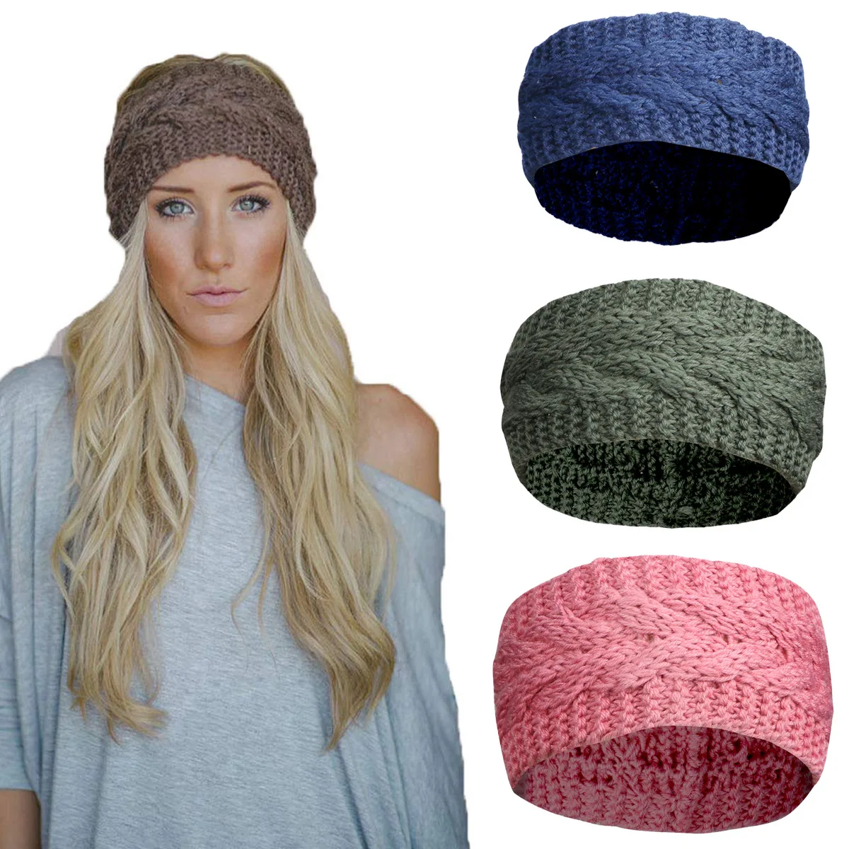 New Solid Color Knitted Wool Empty Top Hat Headband Autumn and Winter Warm European and American Woven Hairband Headwear Female
New Solid Color Knitted Wool Empty Top Hat Headband Autumn and Winter Warm European and American Woven Hairband Headwear Female