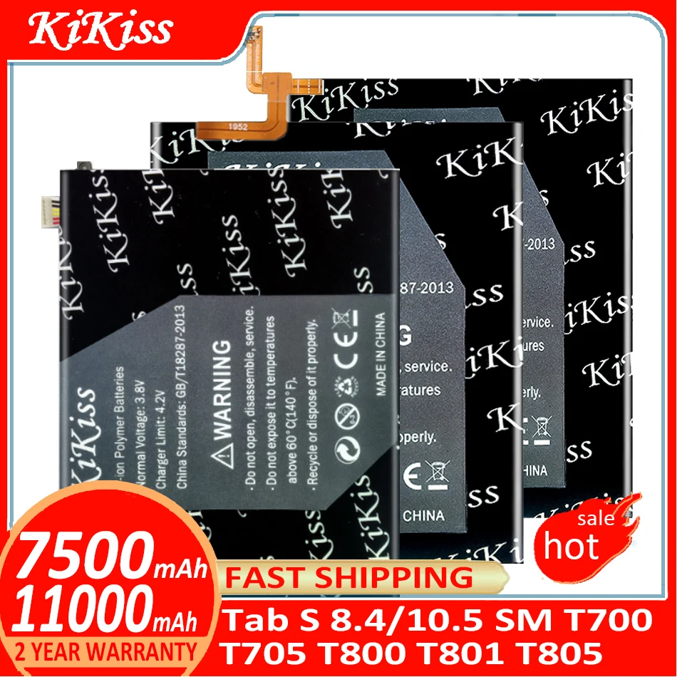 KiKiss Battery EB-BT705FBE EB-BT800FBE For Samsung GALAXY Tab S 8.4/10.5 SM T700 T705 T800 T801 T805 Batteries + free tloos
KiKiss Battery EB-BT705FBE EB-BT800FBE For Samsung GALAXY Tab S 8.4/10.5 SM T700 T705 T800 T801 T805 Batteries + free tloos