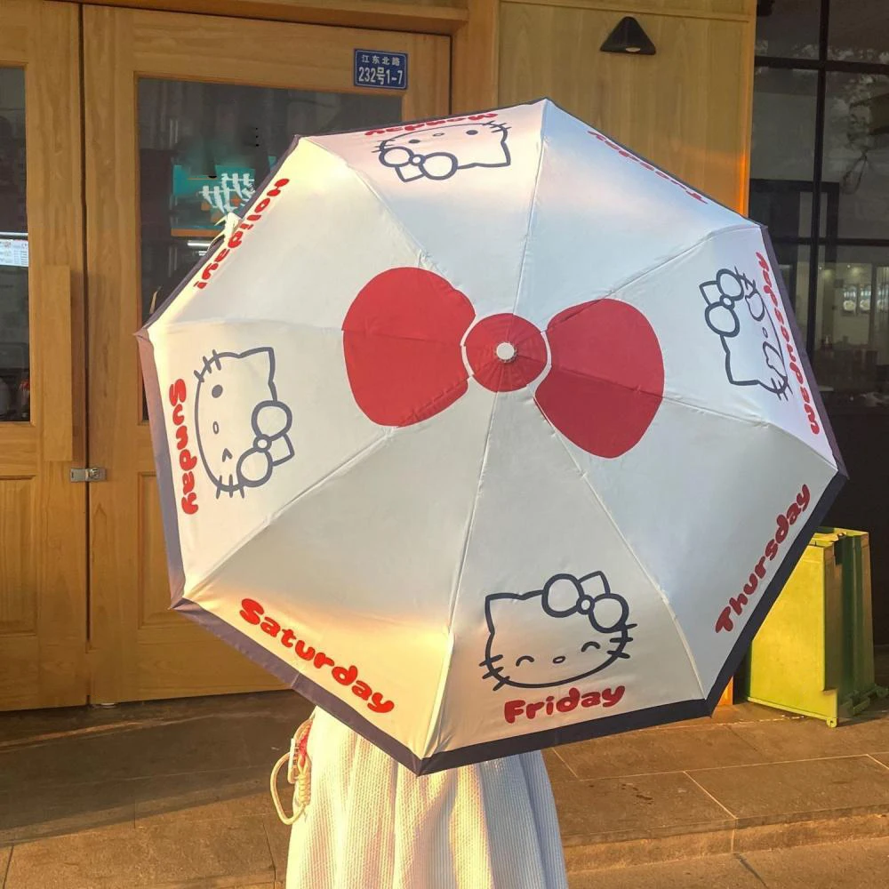 Sanrio милый мультяшный Зонт Hello Kitty простая Студенческая Корейская версия зонтик от солнца с УФ-защитой изысканный подарок на день рождения
Sanrio милый мультяшный Зонт Hello Kitty простая Студенческая Корейская версия зонтик от солнца с УФ-защитой изысканный подарок на день рождения