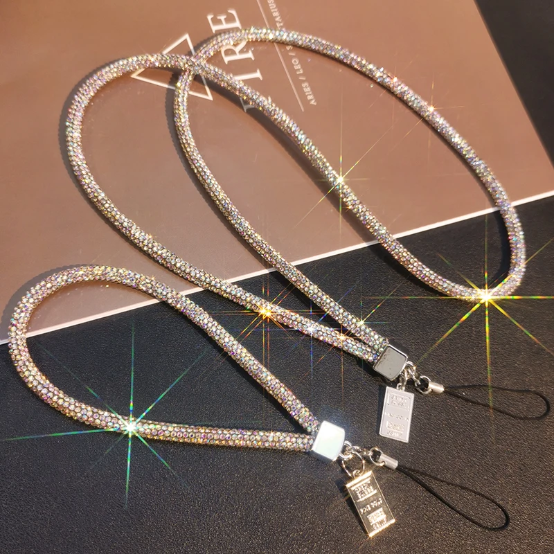 Long and Short Wrist Style Rhinestone Pendant Mobile Phone Lanyard Full Diamond Pendant Colorful Long Neck Strap Anti Loss Sling
Long and Short Wrist Style Rhinestone Pendant Mobile Phone Lanyard Full Diamond Pendant Colorful Long Neck Strap Anti Loss Sling