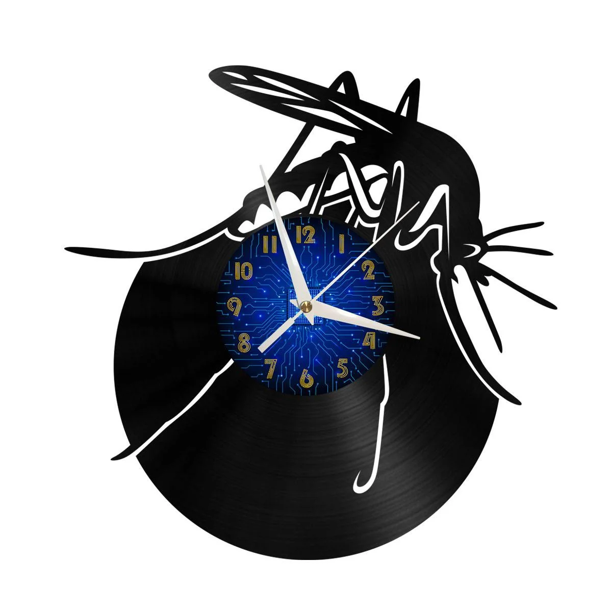 Mosquito Vinyl Wall Clock, Vinyl Record LED Clock Wall Art Black 12 Inch for Living Room Bedroom
Mosquito Vinyl Wall Clock, Vinyl Record LED Clock Wall Art Black 12 Inch for Living Room Bedroom