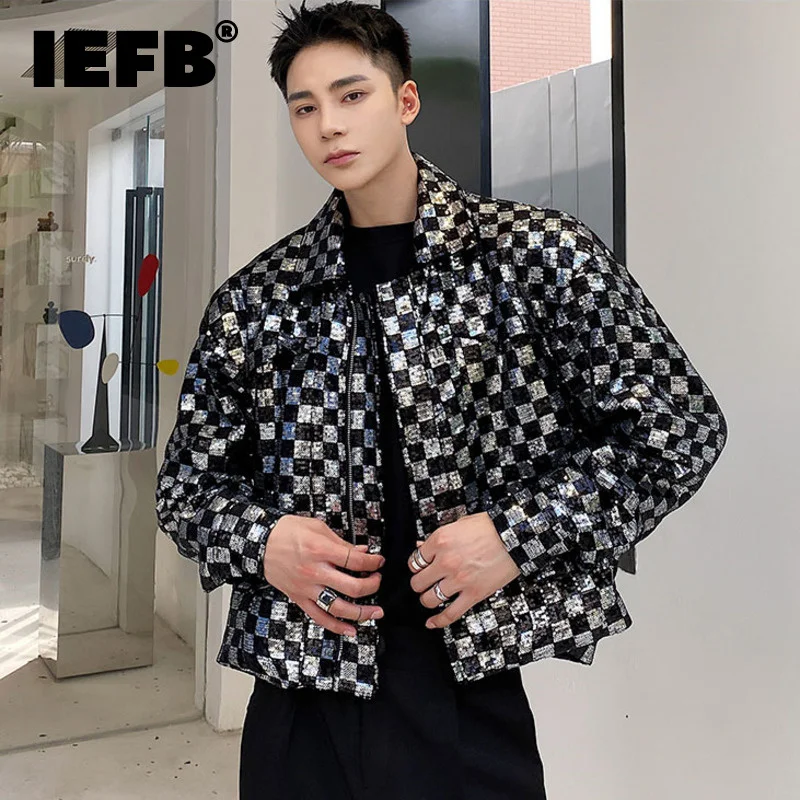 IEFB Sequin Embroidered Plaid Short Men's Jacket Chic Design Lapel Zipped Short Coat 2022 New Autumn Oversized Clothing 9Y9983
IEFB Sequin Embroidered Plaid Short Men's Jacket Chic Design Lapel Zipped Short Coat 2022 New Autumn Oversized Clothing 9Y9983
