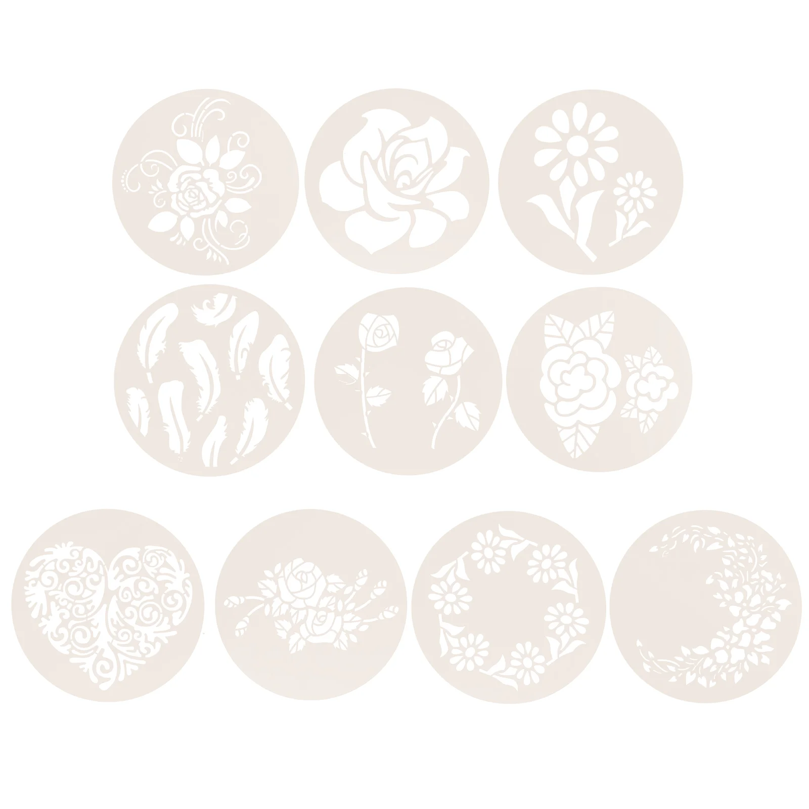 10 Pcs Pattern Hollow Mold Reusable Coffee Stencils Bread Circle Template The Pet Cake Templates Graffiti
10 Pcs Pattern Hollow Mold Reusable Coffee Stencils Bread Circle Template The Pet Cake Templates Graffiti