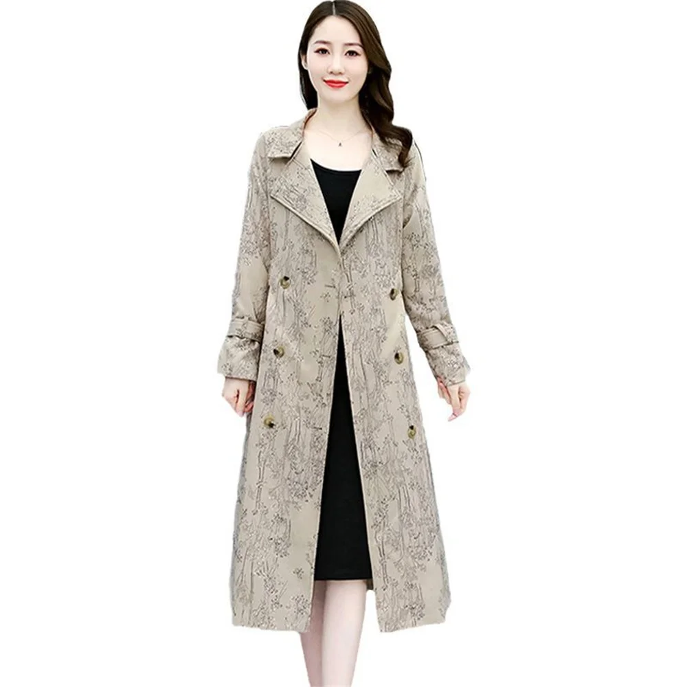 This Year Women's Korean Mid Length Slim Windbreaker Coat Spring Autumn 2023 New High-end Big-name Mother Popular Coat Female
This Year Women's Korean Mid Length Slim Windbreaker Coat Spring Autumn 2023 New High-end Big-name Mother Popular Coat Female