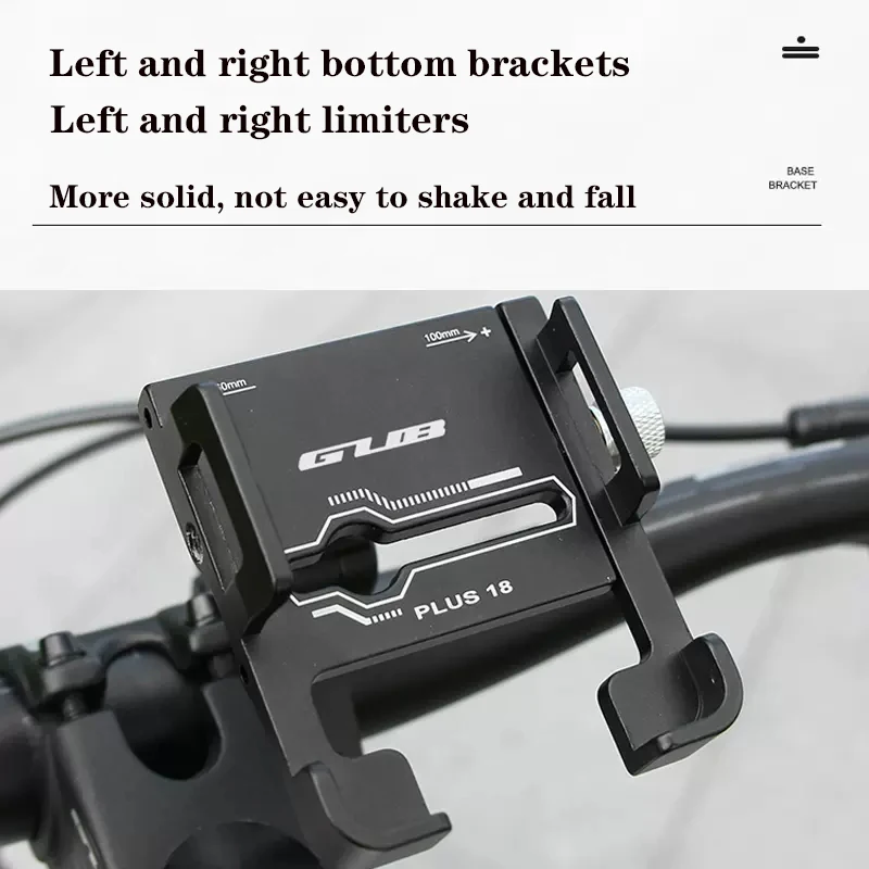 GUB Plus18 Bicycle Phone Holder Aluminum Alloy Button Adjustment For Navigation and Shooting 360° Rotating Phone Support Mount
GUB Plus18 Bicycle Phone Holder Aluminum Alloy Button Adjustment For Navigation and Shooting 360° Rotating Phone Support Mount