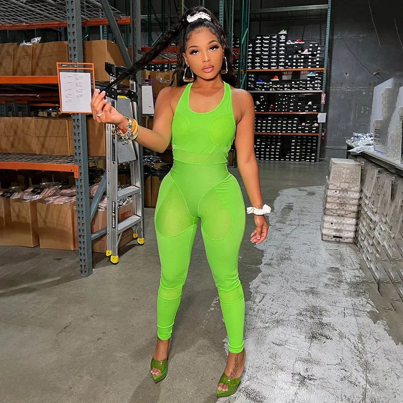 Wishyear 2022 Neon Sleeveless One Piece Outfit Baddie Clothing Activewear Sexy Sporty Mesh Patchwork Bodycon Jumpsuit
Wishyear 2022 Neon Sleeveless One Piece Outfit Baddie Clothing Activewear Sexy Sporty Mesh Patchwork Bodycon Jumpsuit