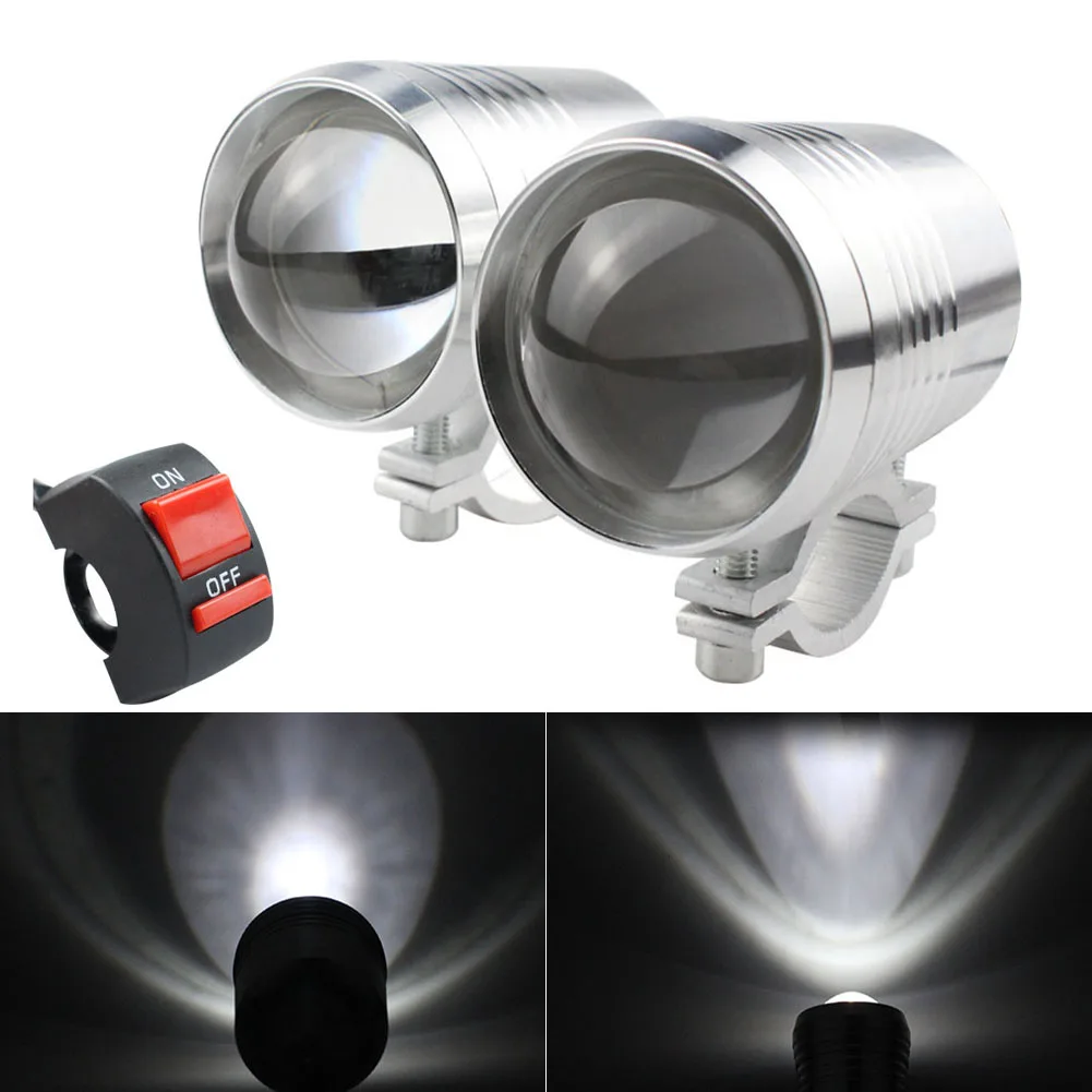 2Pcs 30W LED Spotlights U2 LED Motorcycle Headlight Fog Lamp Hi Lo Beam Waterproof Motorcycle Headlamp 3 Mode with ON/OFF Switch
2Pcs 30W LED Spotlights U2 LED Motorcycle Headlight Fog Lamp Hi Lo Beam Waterproof Motorcycle Headlamp 3 Mode with ON/OFF Switch