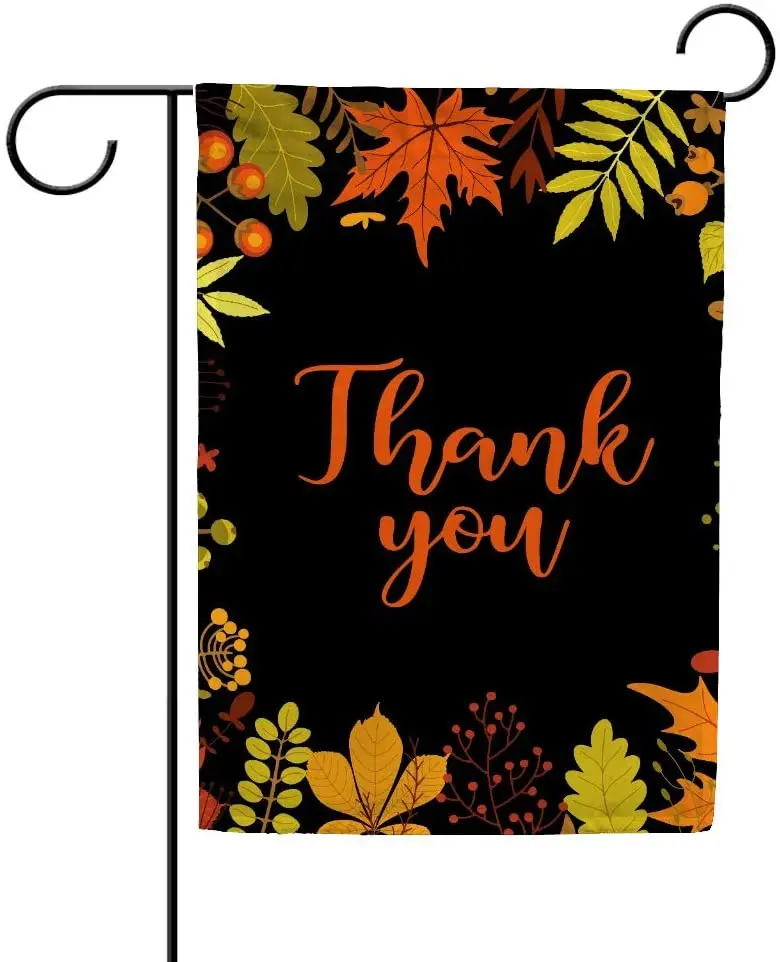 Garden Flag Thanksgiving Day Autumn Fall Maple Leaves House Flags Home Yard Banner for Outside Flower Pot Double Side Print Bann
Garden Flag Thanksgiving Day Autumn Fall Maple Leaves House Flags Home Yard Banner for Outside Flower Pot Double Side Print Bann