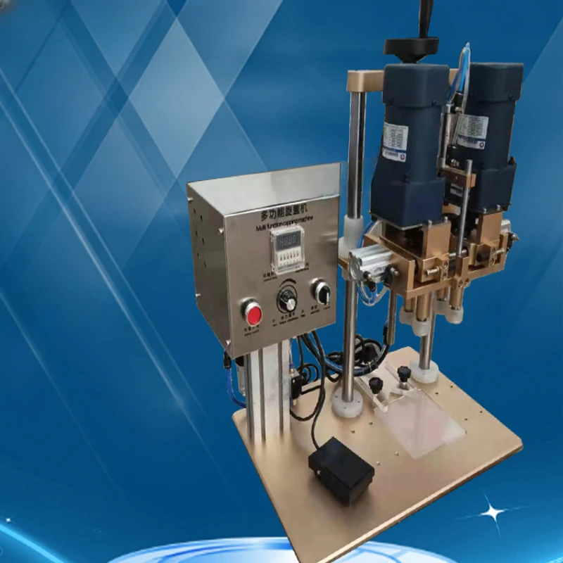 Table top pneumatic capping machine, nozzle, bottle cap tightening device, duckbill bottle capping machine, plastic bottle
Table top pneumatic capping machine, nozzle, bottle cap tightening device, duckbill bottle capping machine, plastic bottle