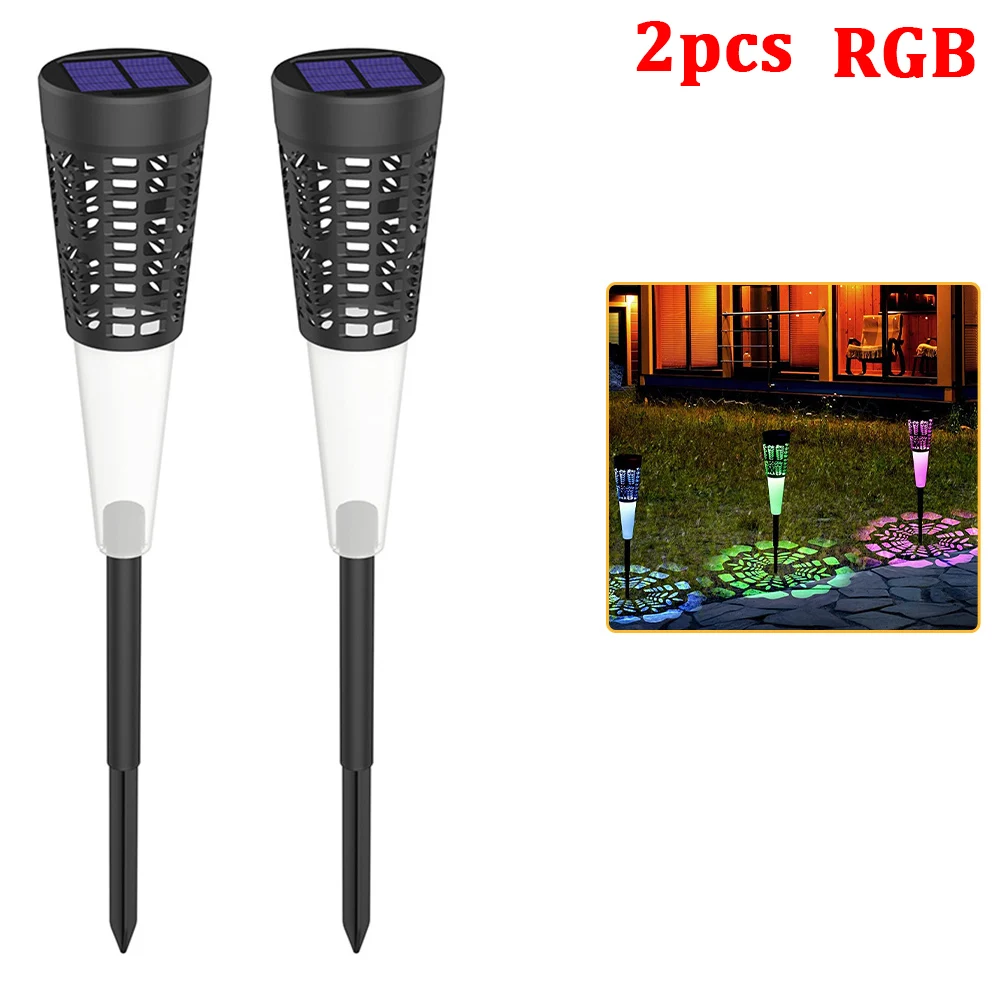 2Pcs Solar Garden Lights Waterproof Bright Landscape Light with 7-Color Rotation Pathway Light for Outdoor Patio Yard Decoration
2Pcs Solar Garden Lights Waterproof Bright Landscape Light with 7-Color Rotation Pathway Light for Outdoor Patio Yard Decoration