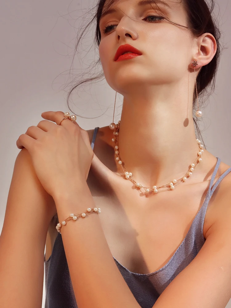 Bracelet Simple Mori Korean version of the cold wind personality fashion jewelry women's all-match imitation pearls
Bracelet Simple Mori Korean version of the cold wind personality fashion jewelry women's all-match imitation pearls